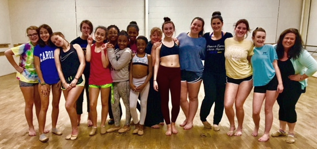 Dance class and gymnastics program for children and adults